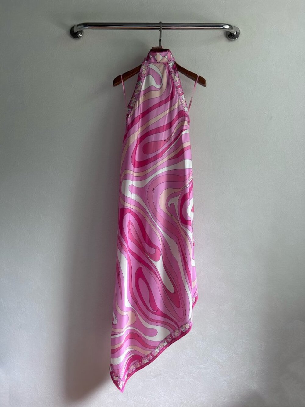 Emilio Pucci Marmo asymmetric silk maxi dress - Picture 6 of 14